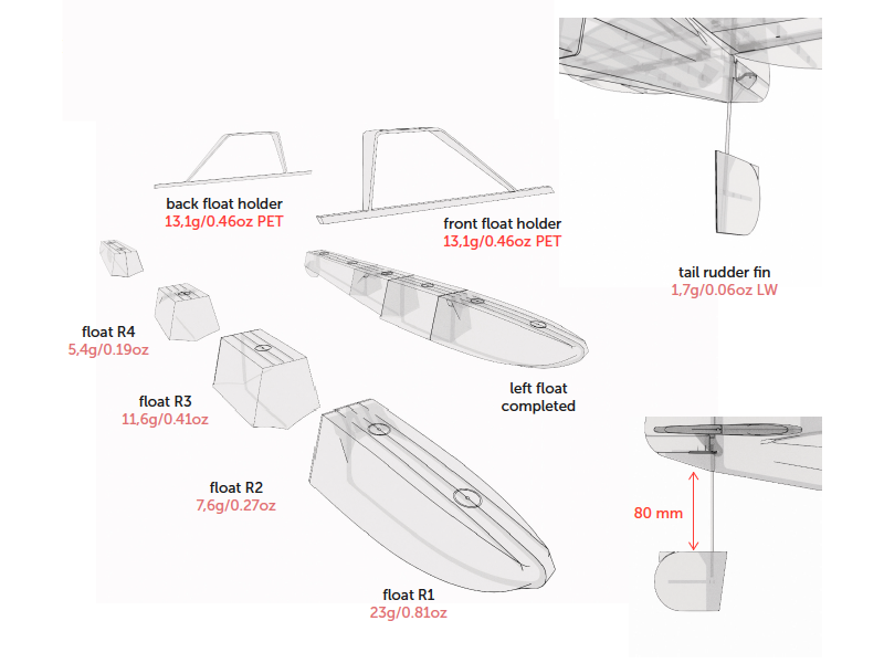 Assembly instructions for Floats