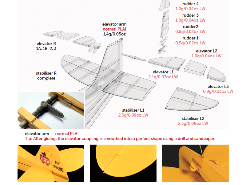 Assembly instructions for Tail