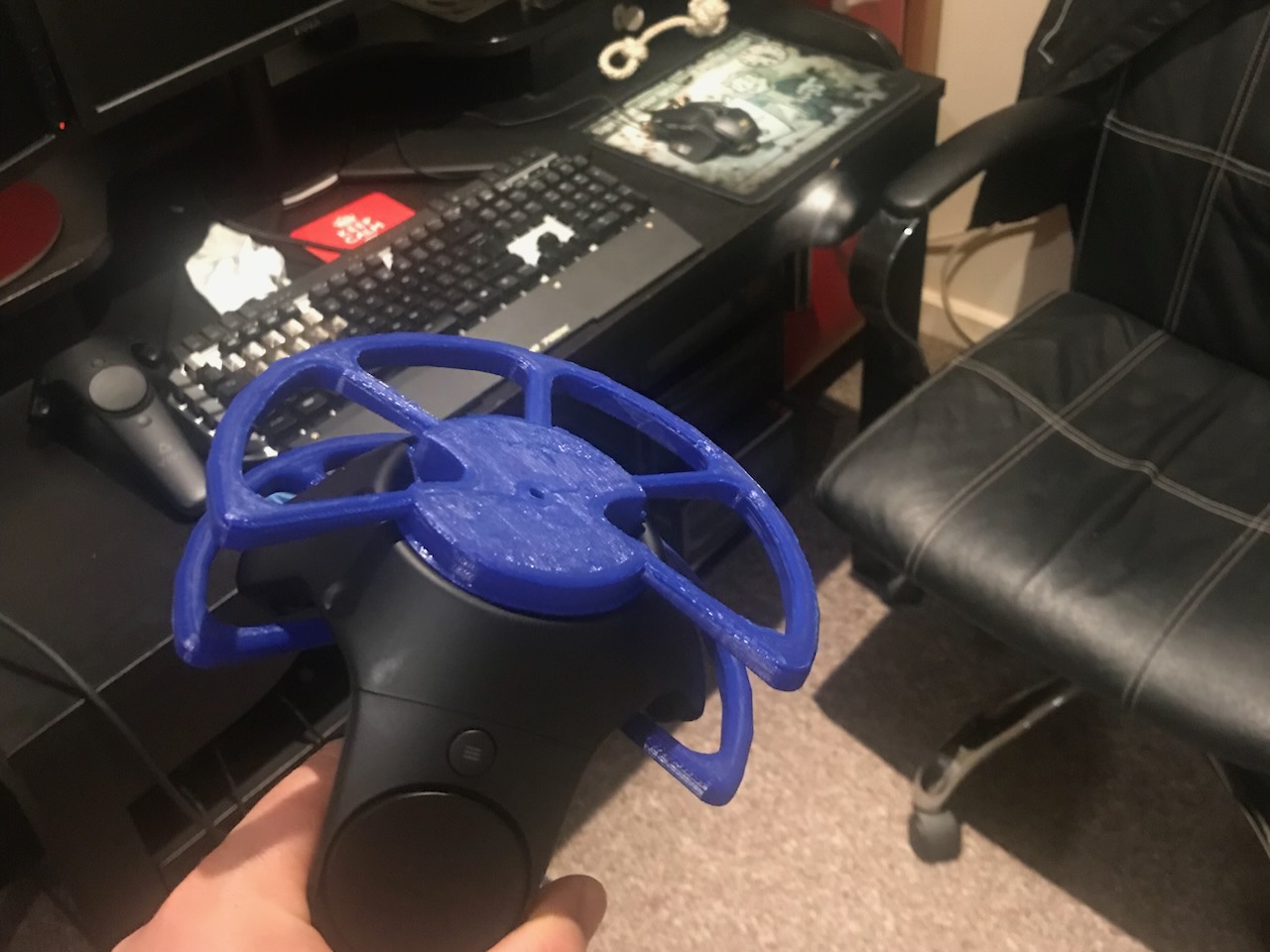 Plastic protector to help stop damage from using controllers in VR