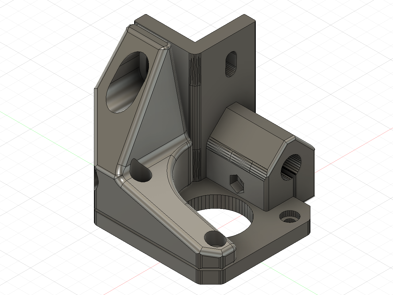 Y motor suport bracket with extended Y clamps