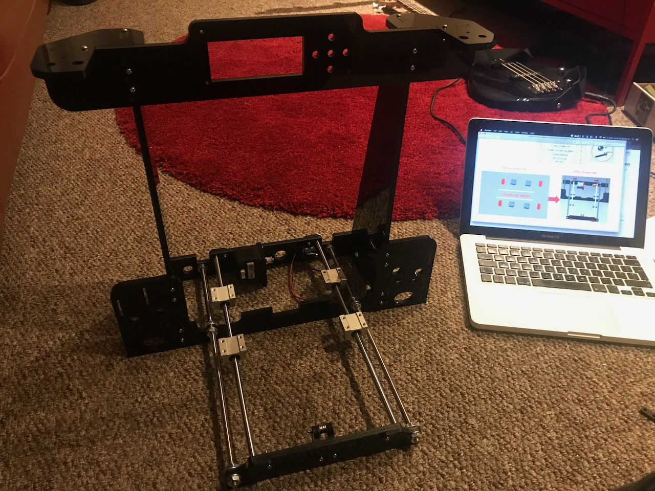 Installing the Y-Axis bearings and smooth rods