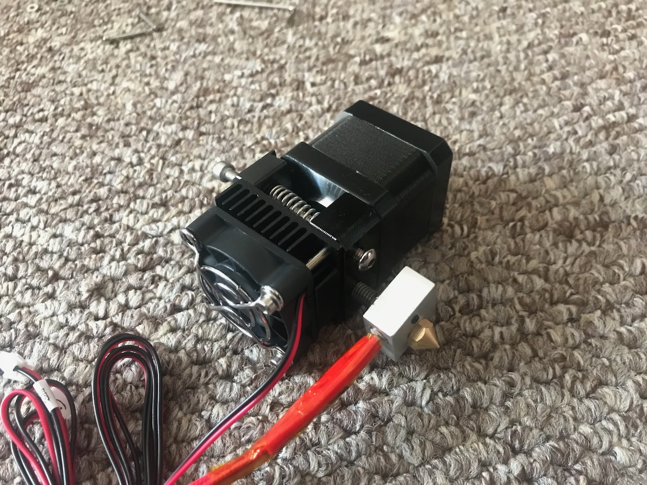 Fully assembled Anet A8 Extruder