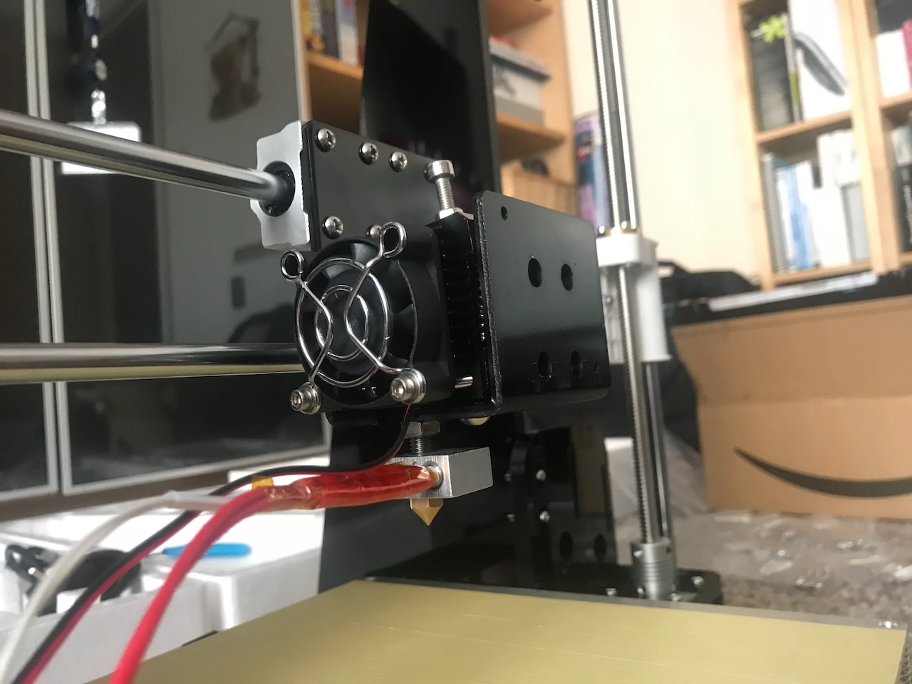 Extruder Installed on the X-Axis carriage