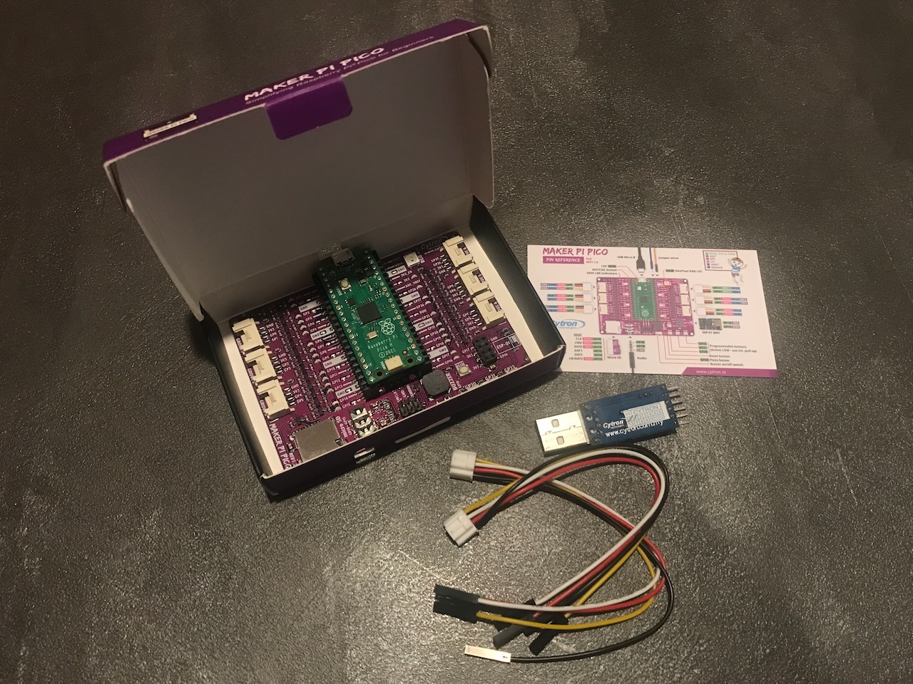 Board designed for tinkering using a Pi Pico