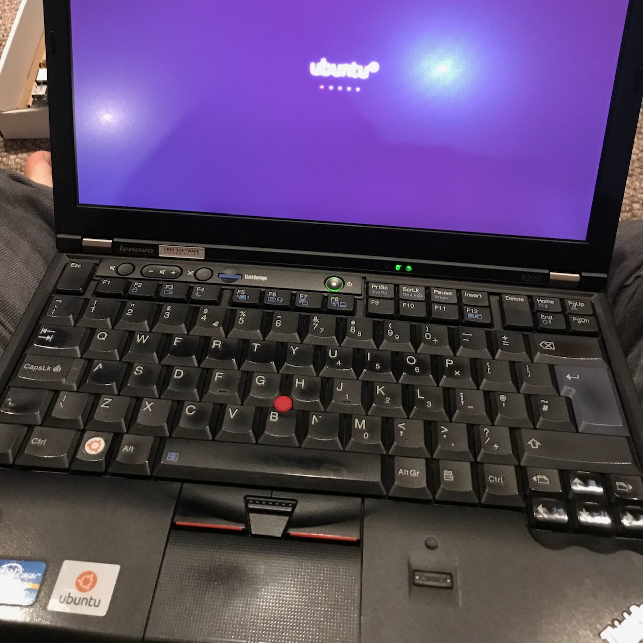 Ubuntu running on the X220